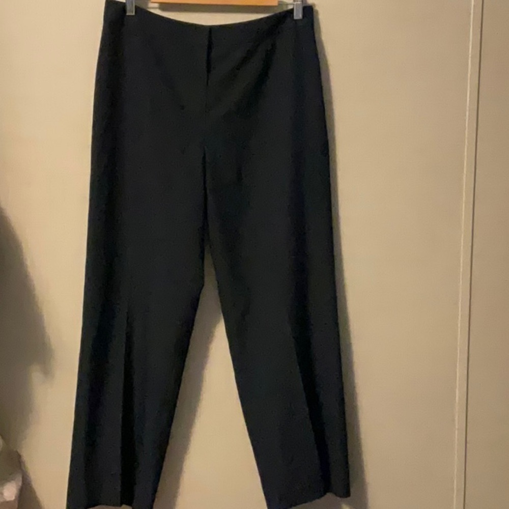 Evan Picone Black Straight-Leg Dress Pants